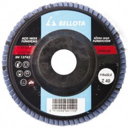 BELLOTA-Disco Láminas Ø 115 Desbaste INOX - METAL. Grano AZ 50502-40