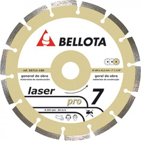 BELLOTA-Disco Diamante General de Obra. Segmentado. Pro 50711-180